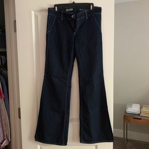 Wide leg dark jeans - AG Everette Trouser